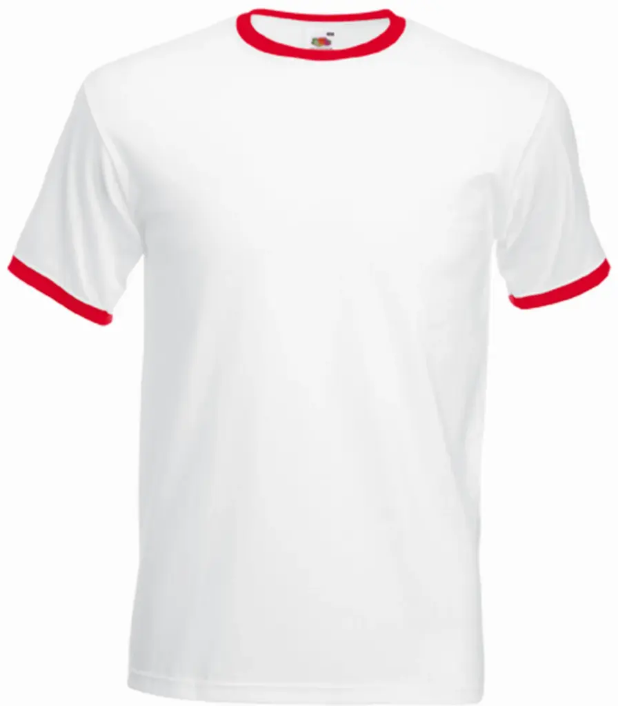 Valueweight Ringer T, white / red — productfoto 12