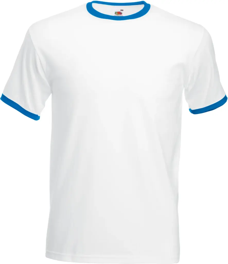 Valueweight Ringer T, white / royal blue — productfoto 13