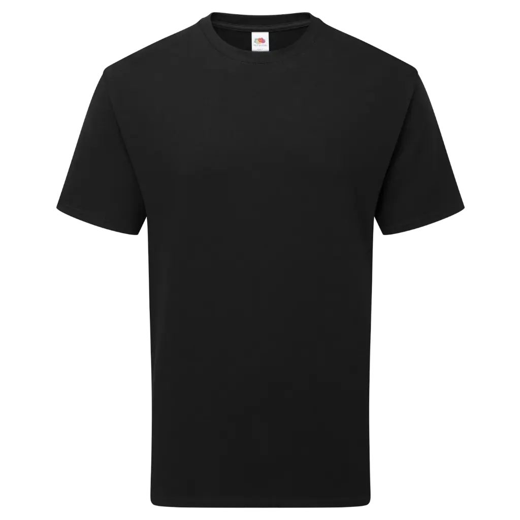 Puur katoenen T-shirt, black — productfoto 3