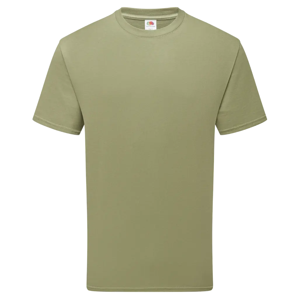 Puur katoenen T-shirt, classic olive — productfoto 4