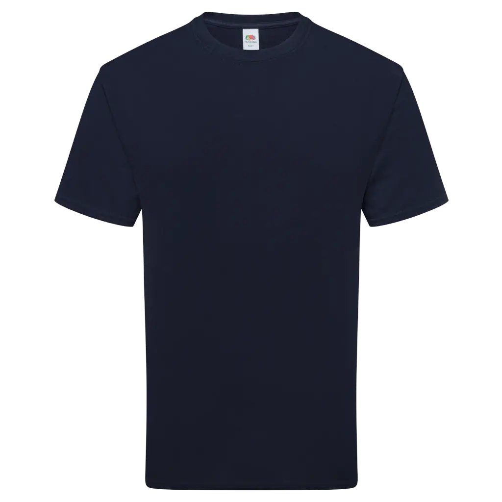 Puur katoenen T-shirt, deep navy — productfoto 5