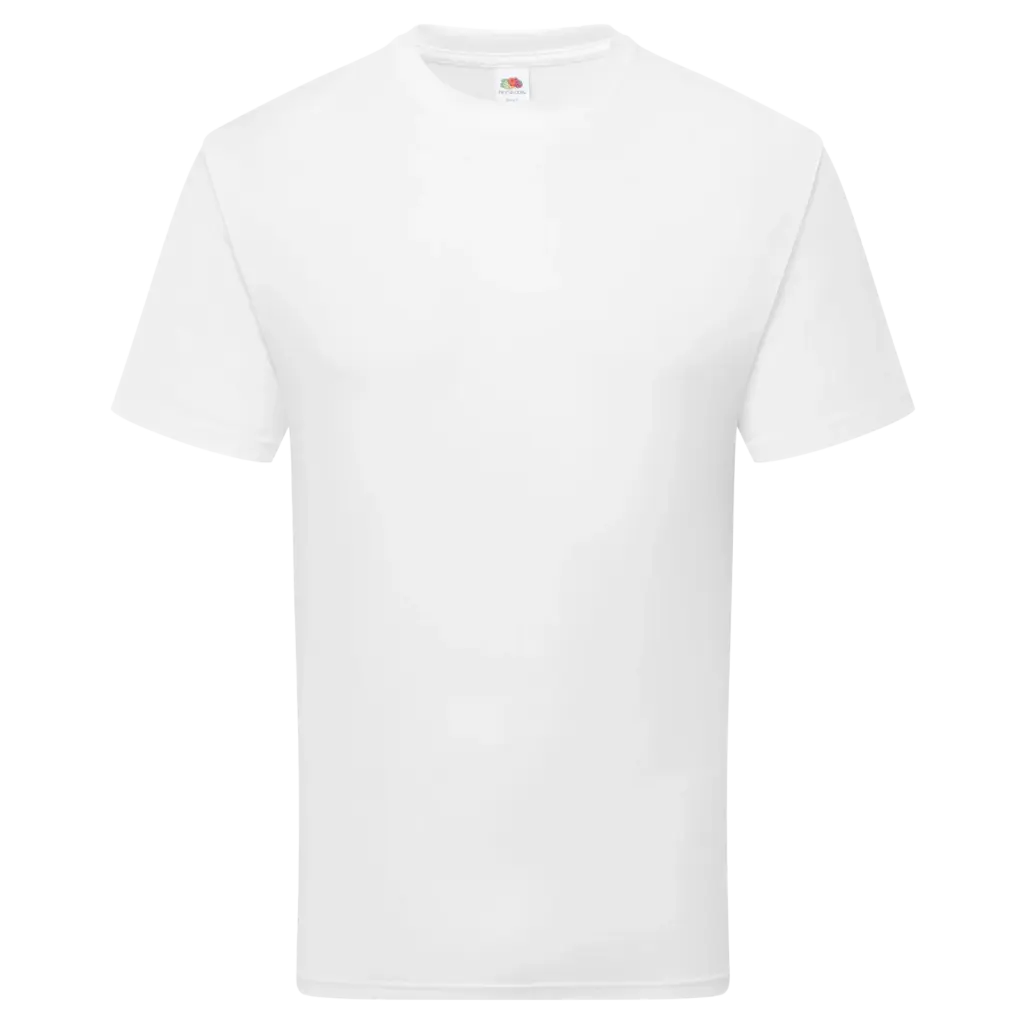 Puur katoenen T-shirt, white — productfoto 10