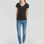 Lady-fit Valueweight V-neck T (61-398-0)
