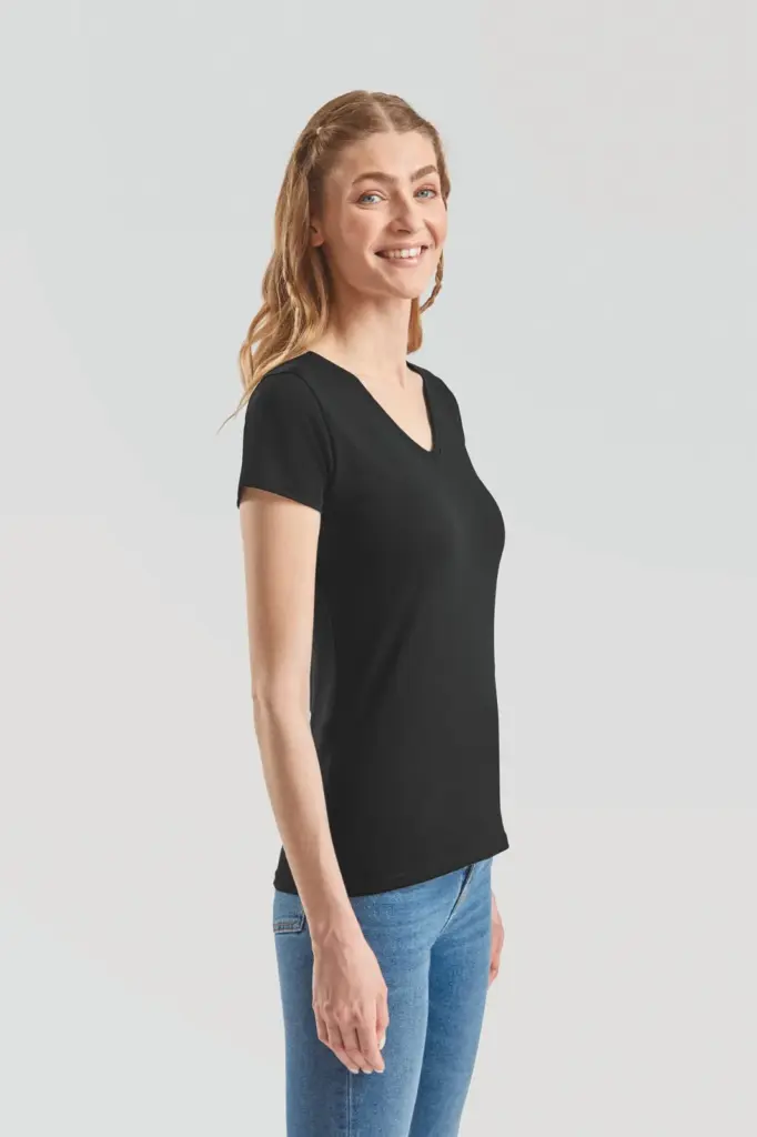 Lady-fit Valueweight V-neck T (61-398-0) — productfoto 3
