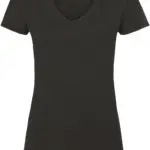 Lady-fit Valueweight V-neck T (61-398-0), black — productfoto 6
