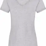 Lady-fit Valueweight V-neck T (61-398-0), heather grey — productfoto 8