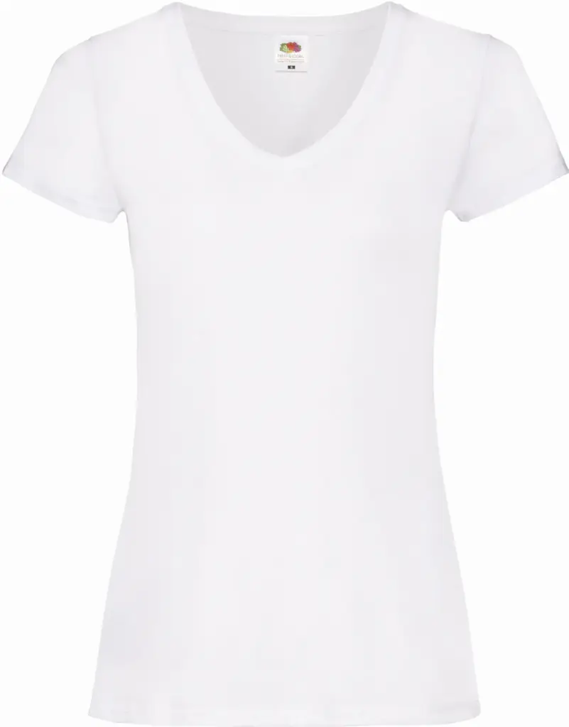 Lady-fit Valueweight V-neck T (61-398-0), white — productfoto 9