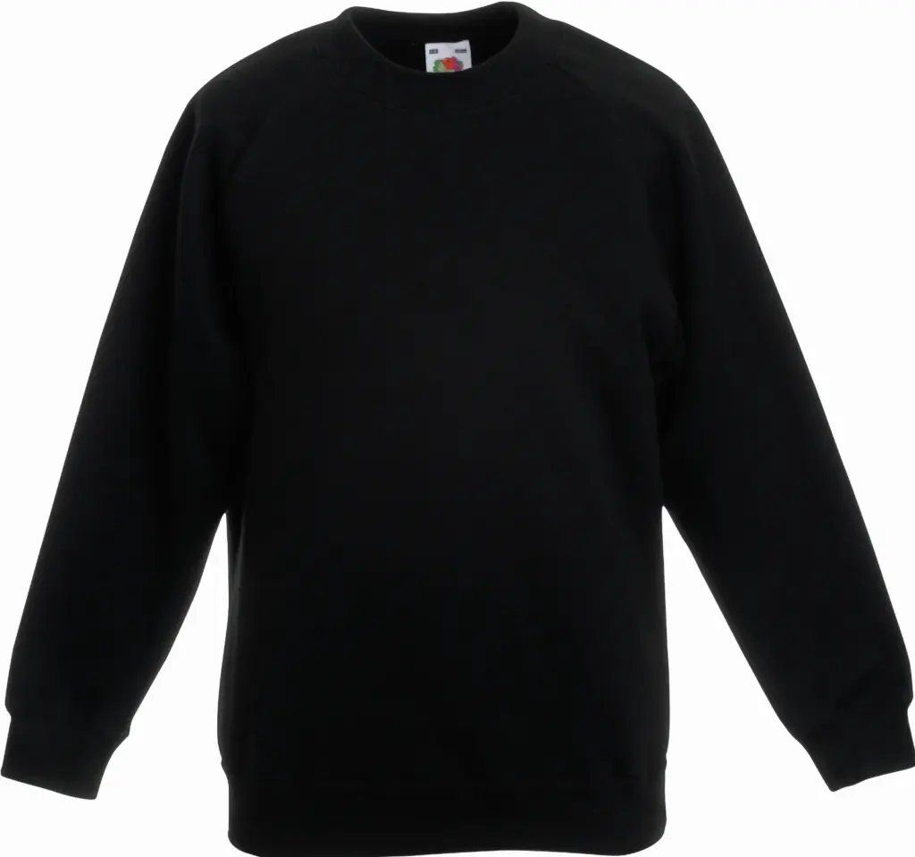 Kids Raglan Sweater (62-039-0), black — productfoto 5