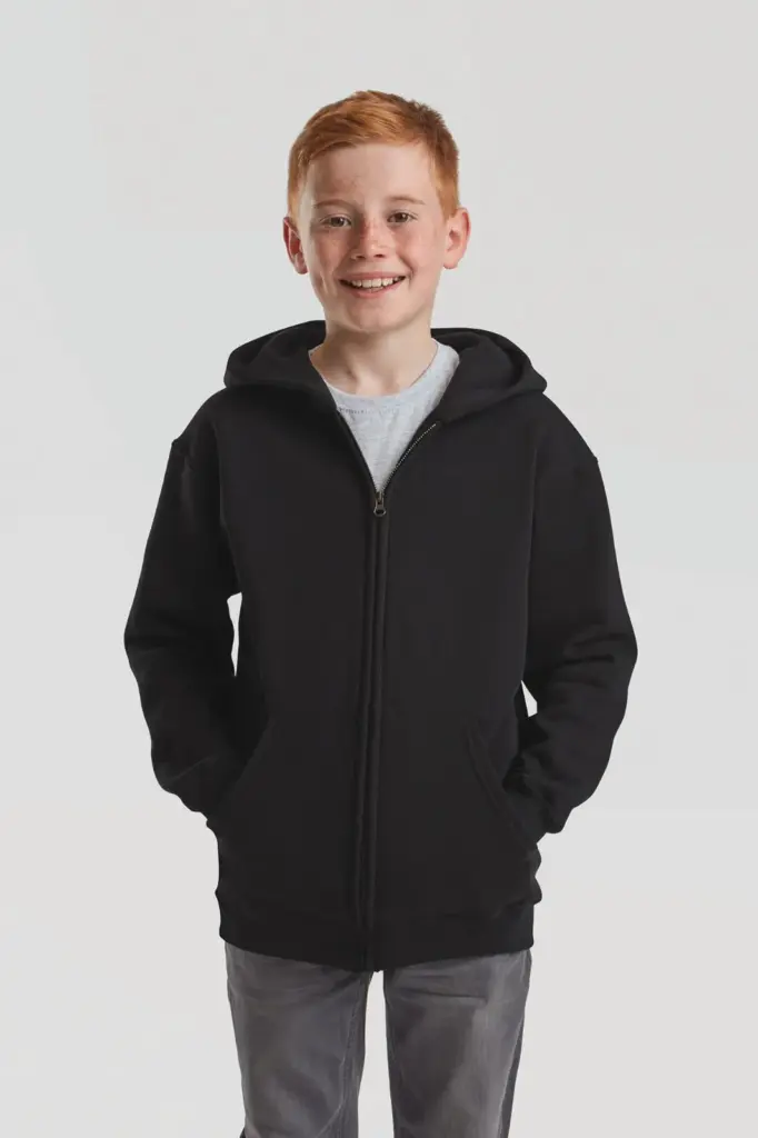 Kids Classic sweatvest met capuchon (62-045-0) — productfoto 2