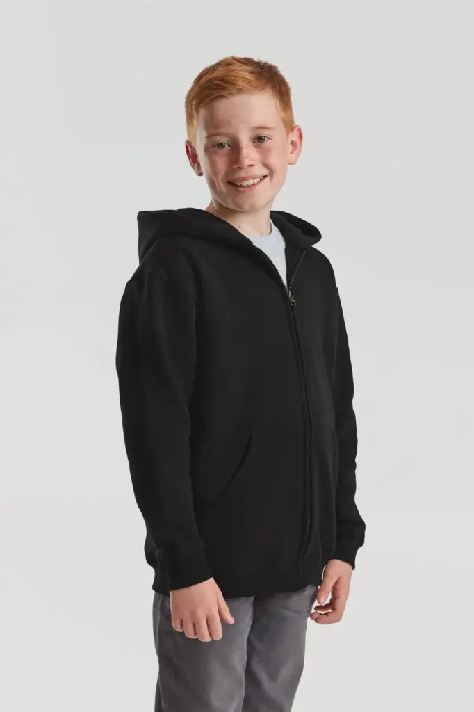 Kids Classic sweatvest met capuchon (62-045-0) — productfoto 3