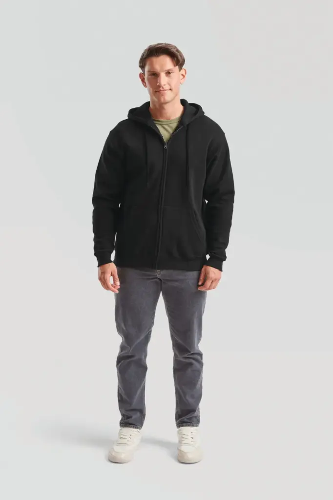 Classic Sweatvest met capuchon (62-062-0)