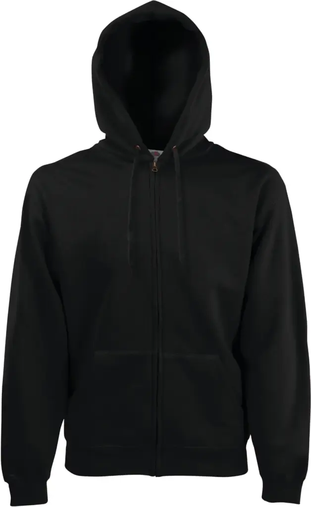 PS_SC62062_BLACK - Hidalgo-werbeartikel Classic Sweatvest met capuchon (62-062-0), black — productfoto 5