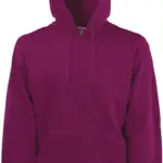 PS_SC62062_BURGUNDY - Hidalgo-werbeartikel Classic Sweatvest met capuchon (62-062-0), burgundy — productfoto 6