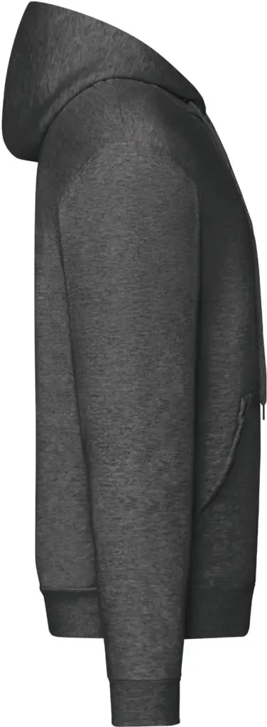 PS_SC62062-S_DARKHEATHERGREY - Hidalgo-werbeartikel Classic Sweatvest met capuchon (62-062-0), dark heather grey — productfoto 7