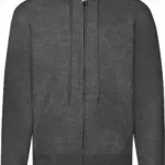Classic Sweatvest met capuchon (62-062-0), dark heather grey — productfoto 11