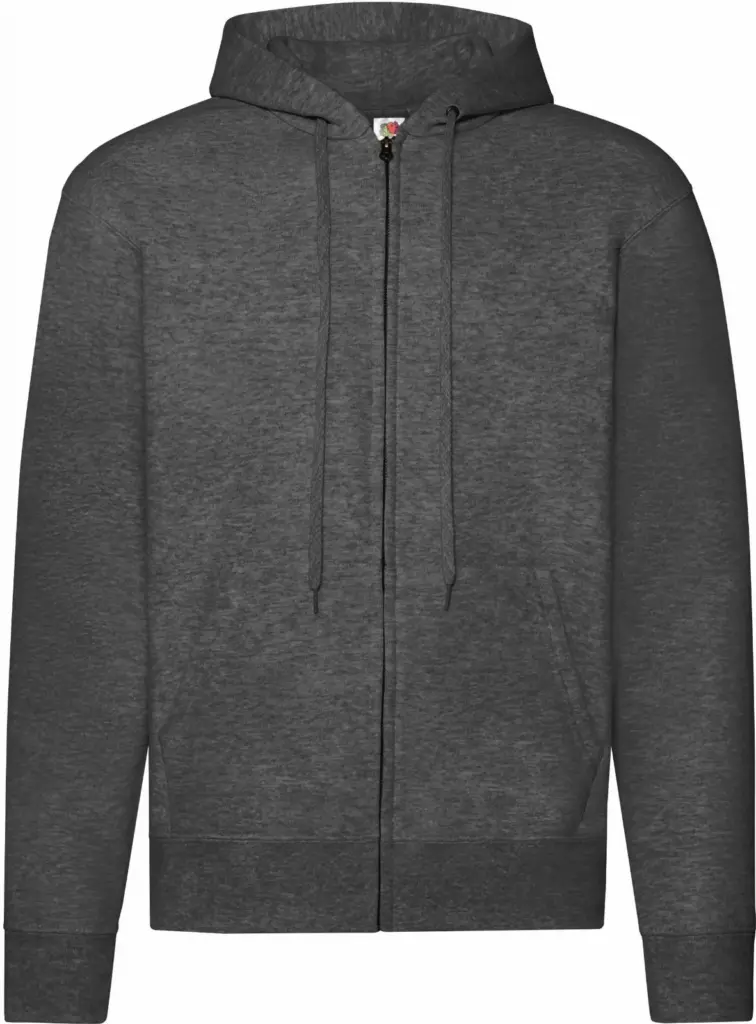 Classic Sweatvest met capuchon (62-062-0), dark heather grey — productfoto 11