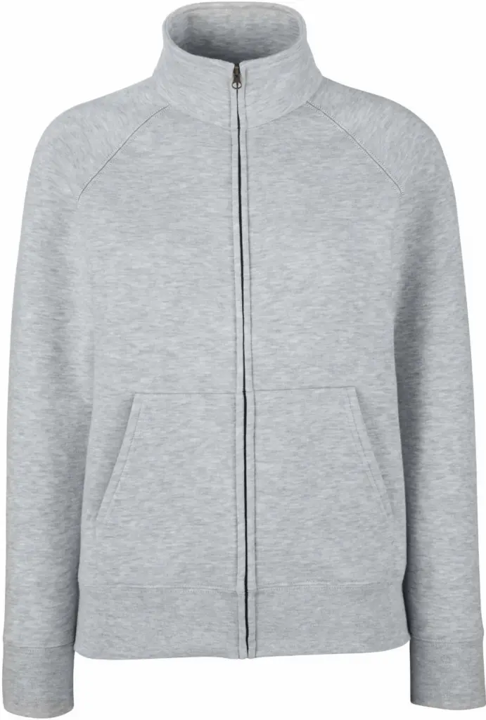 Dames sweatvest (62-116-0), heather grey — productfoto 7