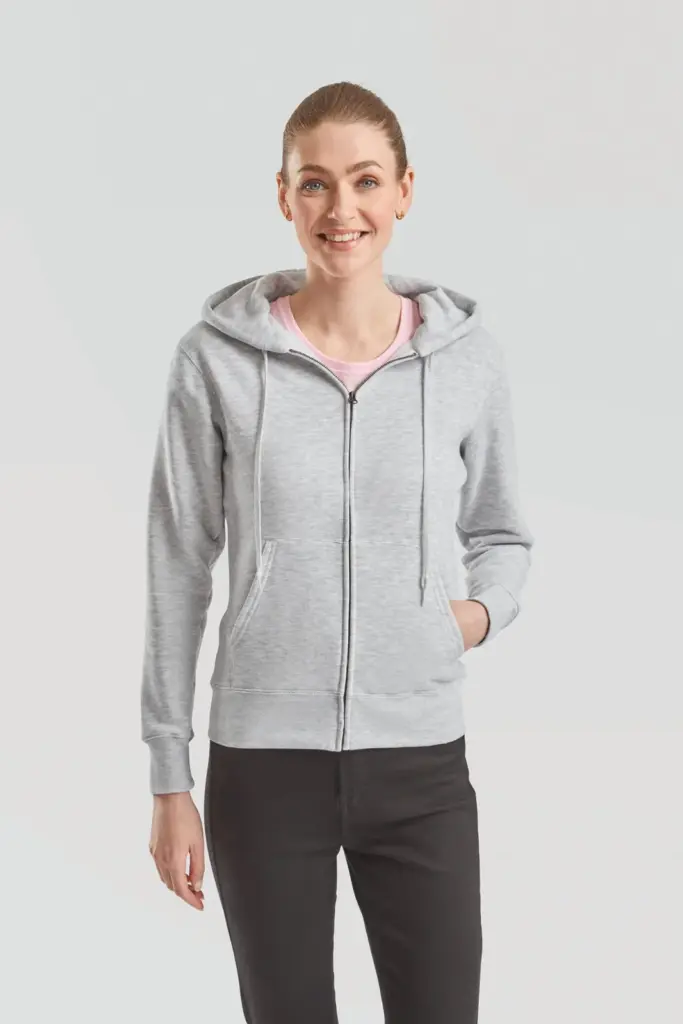 Lady-fit Premium Hooded Sweat Jacket (62-118-0) — productfoto 3