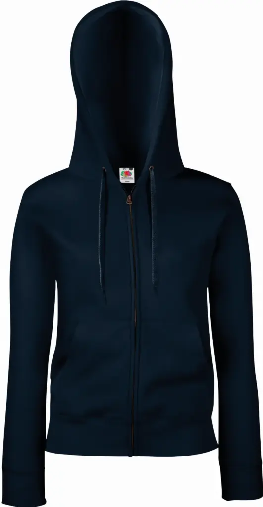 Lady-fit Premium Hooded Sweat Jacket (62-118-0), deep navy — productfoto 6