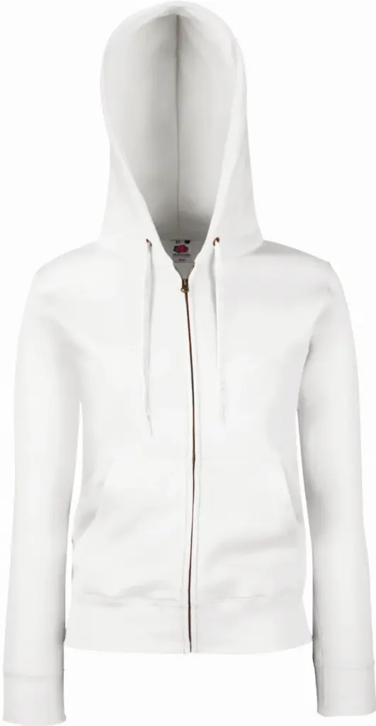 Lady-fit Premium Hooded Sweat Jacket (62-118-0), white — productfoto 9
