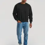 Katoenen heren sweater met ronde hals