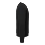 Katoenen heren sweater met ronde hals, black — productfoto 4