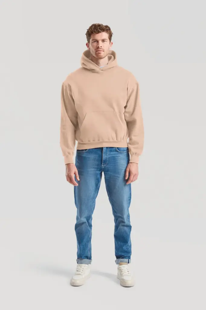 Katoenen sweater met capuchon voor heren