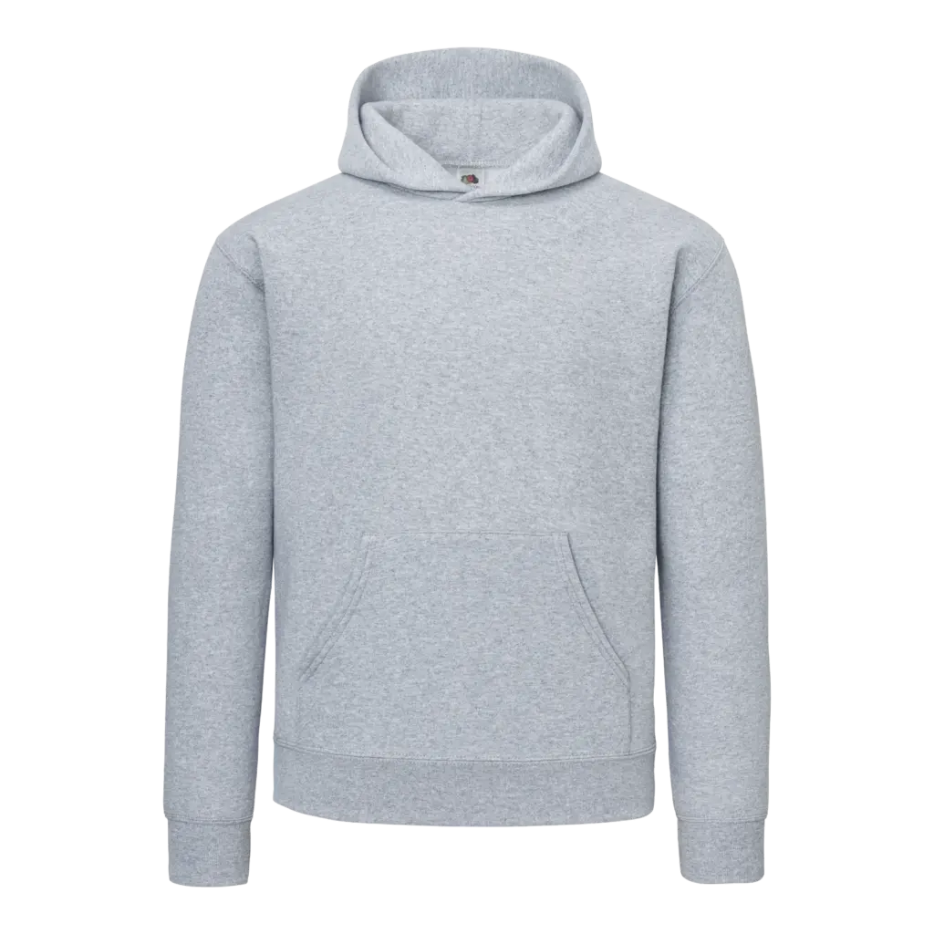 Katoenen sweater met capuchon voor heren, athletic heather — productfoto 4