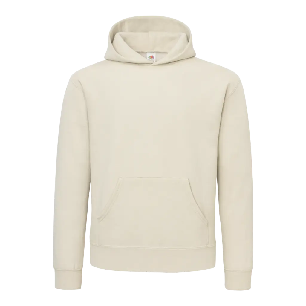 Katoenen sweater met capuchon voor heren, desert sand — productfoto 7