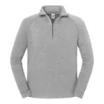 SC62288 - Iconic premium herensweater met ritskraag, athletic heather