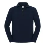 SC62288 - Iconic premium herensweater met ritskraag, deep navy — productfoto 3