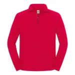 SC62288 - Iconic premium herensweater met ritskraag, red — productfoto 4