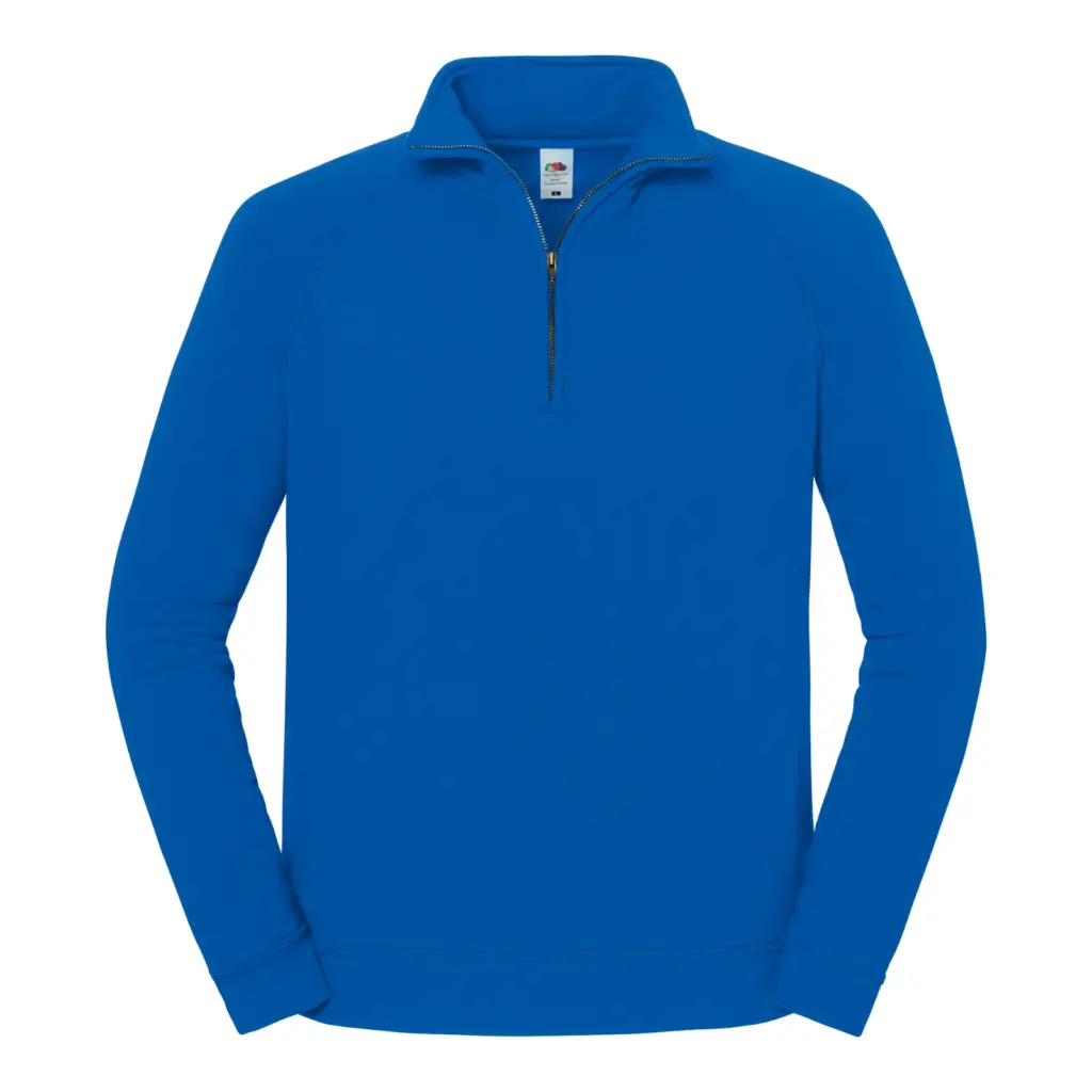 SC62288 - Iconic premium herensweater met ritskraag, royal blue — productfoto 5
