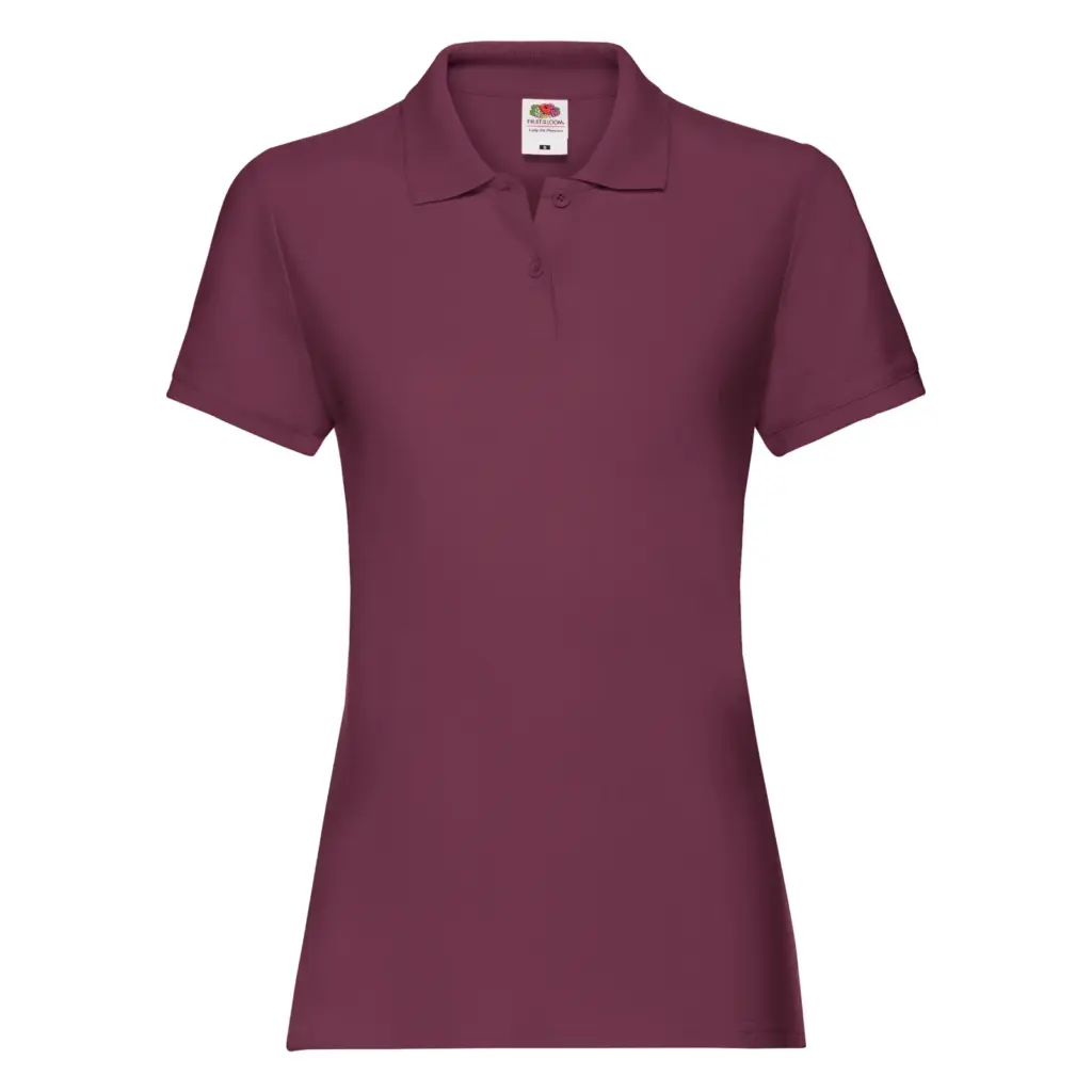 Damespolo Premium, burgundy — productfoto 7