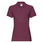 Damespolo Premium, burgundy — productfoto 7