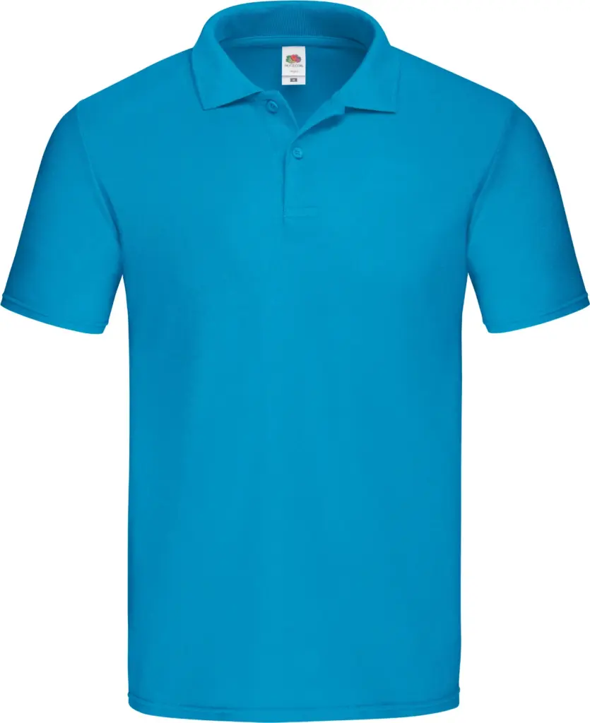 Herenpolo Original, azur blue — productfoto 5
