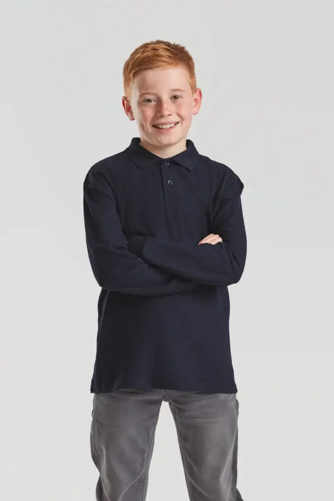 65/35 Polo met lange mouwen — productfoto 2