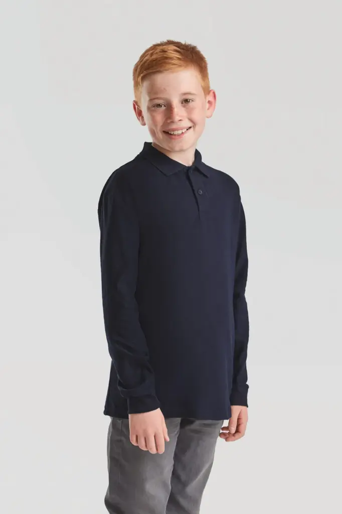 65/35 Polo met lange mouwen — productfoto 3