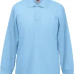 65/35 Polo met lange mouwen, sky blue — productfoto 7