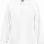 65/35 Polo met lange mouwen, white — productfoto 8