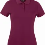 PS_SC63212_BURGUNDY - Hidalgo Lady-fit 65/35 Polo (63-212-0), burgundy — productfoto 6