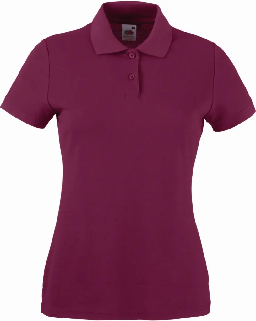 PS_SC63212_BURGUNDY - Hidalgo Lady-fit 65/35 Polo (63-212-0), burgundy — productfoto 6