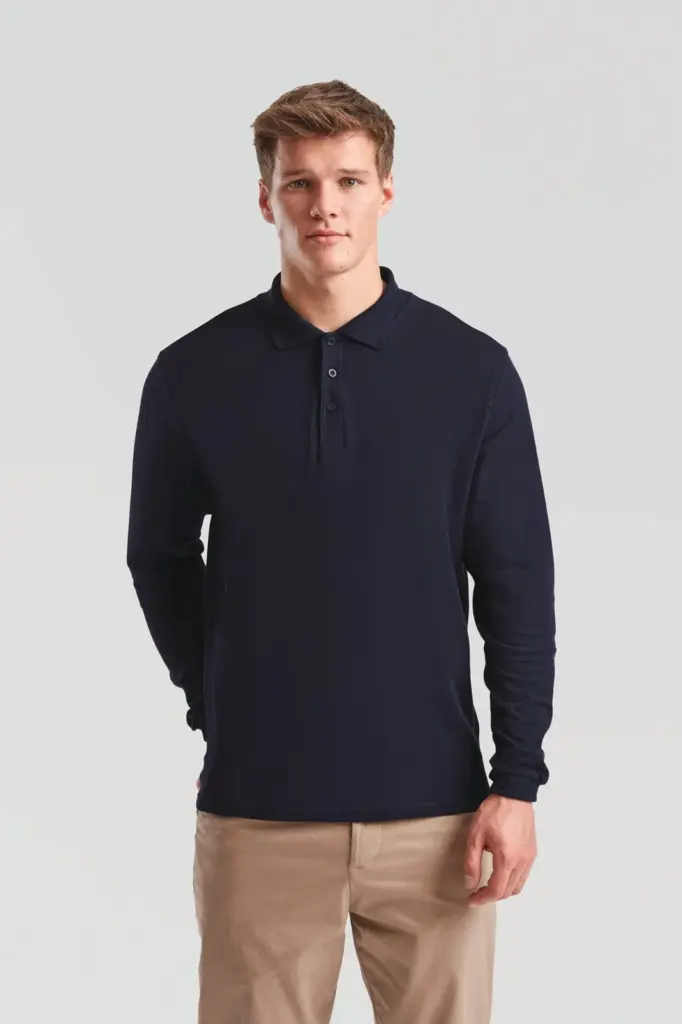 Premium polo lange mouwen (63-310-0)
