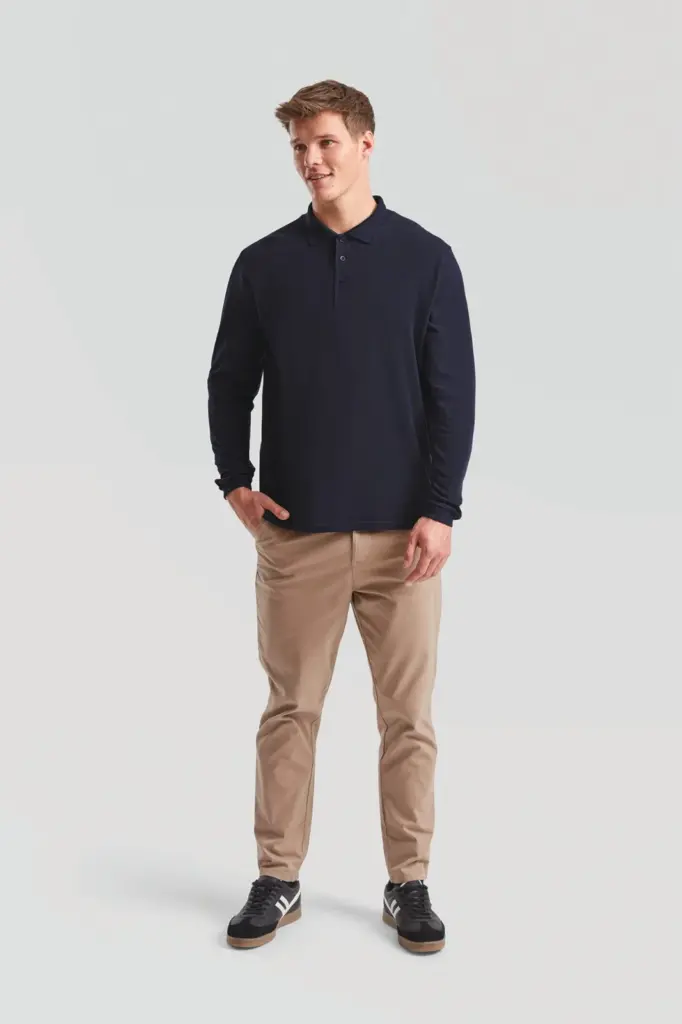 Premium polo lange mouwen (63-310-0) — productfoto 3
