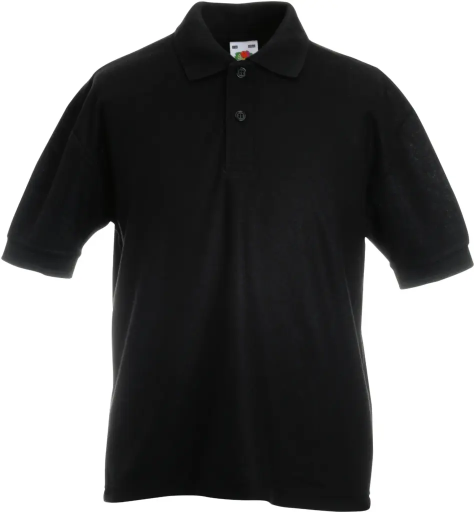 PS_SC63417_BLACK - Hidalgo 65/35 Kids' polo, black — productfoto 5