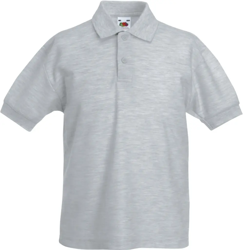 PS_SC63417_HEATHERGREY - Hidalgo 65/35 Kids' polo, heather grey — productfoto 6