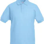 PS_SC63417_SKYBLUE - Hidalgo 65/35 Kids' polo, sky blue — productfoto 9