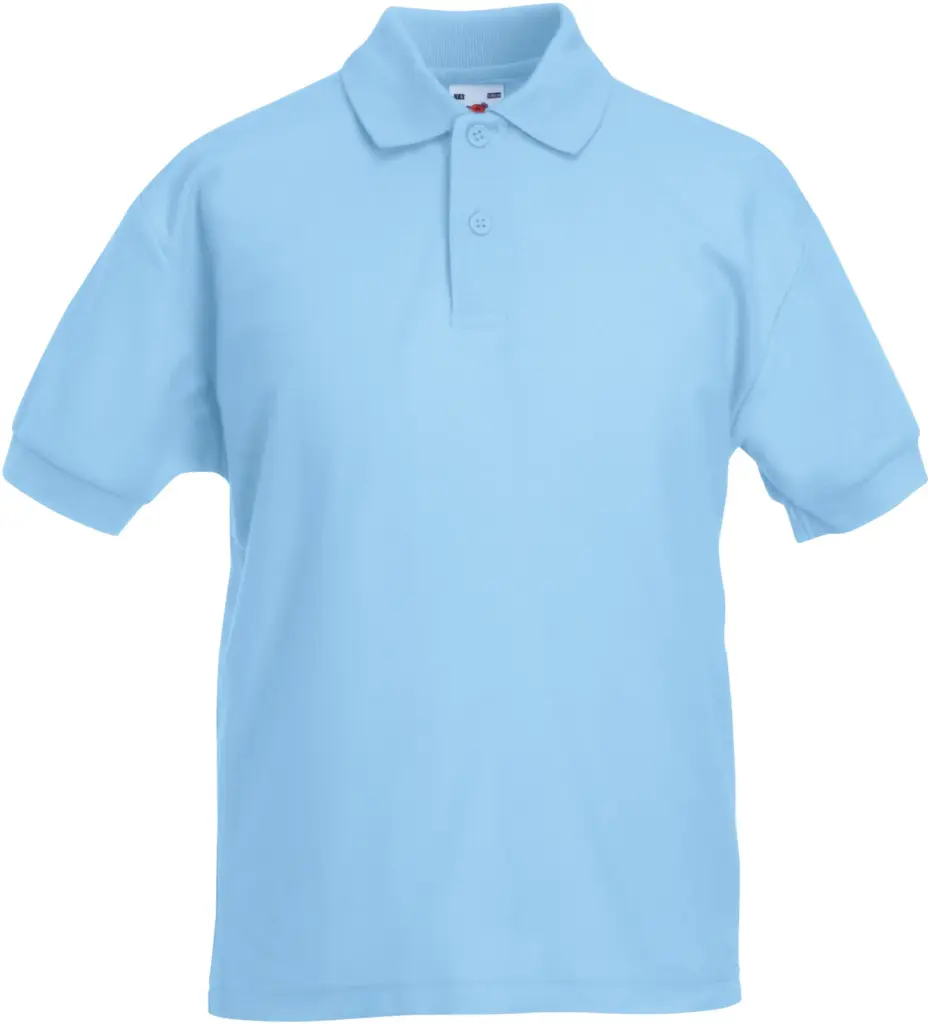 PS_SC63417_SKYBLUE - Hidalgo 65/35 Kids' polo, sky blue — productfoto 9