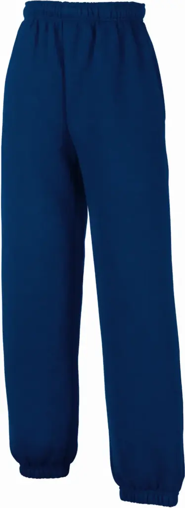 Klassieke joggingbroek met elastisch enkelboord (64-051-0), navy — productfoto 8
