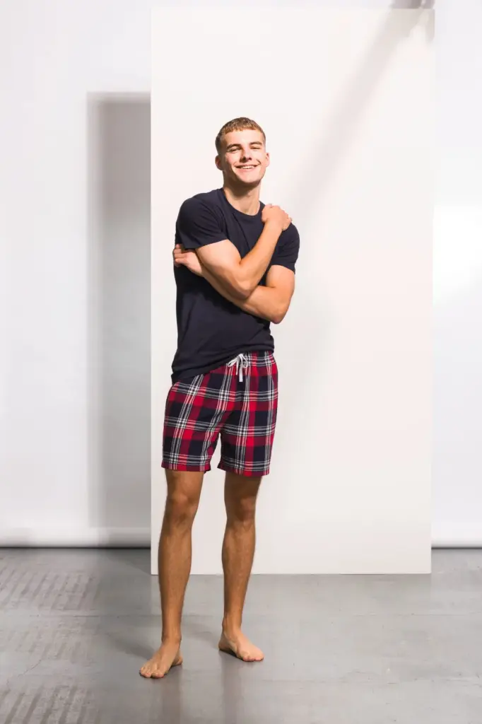 Short met Schotse ruiten